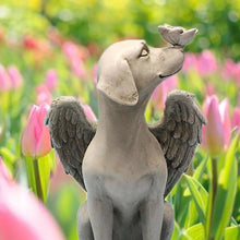 Load image into Gallery viewer, Angel Dog Butterfly Tribute Puppy Statue Sculpture Outdoor Garden Resin Decor
