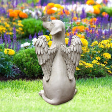 Load image into Gallery viewer, Angel Dog Butterfly Tribute Puppy Statue Sculpture Outdoor Garden Resin Decor