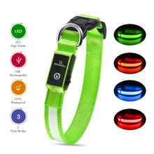 Load image into Gallery viewer, MASBRILL Dog Collar Adjustable Tactical Dogs Collars Flashing Necklace