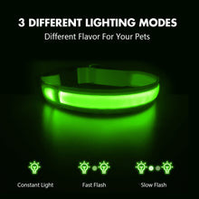 Load image into Gallery viewer, MASBRILL Dog Collar Adjustable Tactical Dogs Collars Flashing Necklace