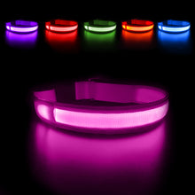 Load image into Gallery viewer, MASBRILL Dog Collar Adjustable Tactical Dogs Collars Flashing Necklace