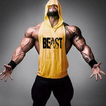 Load image into Gallery viewer, Brand Gym Clothing Fitness Men Cotton Tank top With Hooded Men's