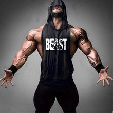 Load image into Gallery viewer, Brand Gym Clothing Fitness Men Cotton Tank top With Hooded Men's