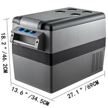 Load image into Gallery viewer, VEVOR Mini Car Refrigerator - Freezer 20L 22L 35L 45L 55L Portable Compressor Cooler 12V/24V DC 110-240V
