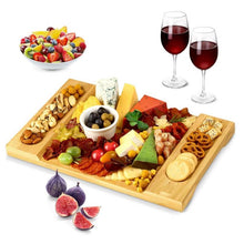 Load image into Gallery viewer, Bamboo Cheese Board Home Cooking Charcuterie Platter