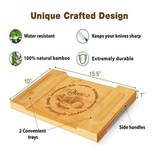 Load image into Gallery viewer, Bamboo Cheese Board Home Cooking Charcuterie Platter