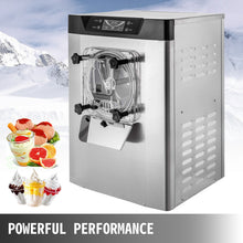 Load image into Gallery viewer, VEVOR Commercial Ice Cream Machine 20L/H Table Top Hard Ice Cream Yogurt Maker 1400W Automatic