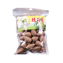 Load image into Gallery viewer, 45Pcs/bag Backflow Natural Sandalwood Colored Smoke Incense Cones