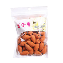 Load image into Gallery viewer, 45Pcs/bag Backflow Natural Sandalwood Colored Smoke Incense Cones