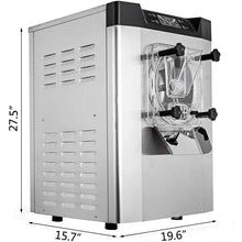 Load image into Gallery viewer, VEVOR Commercial Ice Cream Machine 20L/H Table Top Hard Ice Cream Yogurt Maker 1400W Automatic