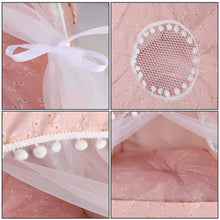 Load image into Gallery viewer, Tent House Cat Bed Portable Removable Washable Teepee with Cushion