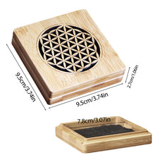 Load image into Gallery viewer, Retro Bamboo Incense Box Hollow Carved Ash Catcher Incense Holder