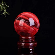 Load image into Gallery viewer, 80mm Large Natural Red Polished Stone Quartz Crystal Sphere