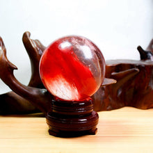Load image into Gallery viewer, 80mm Large Natural Red Polished Stone Quartz Crystal Sphere