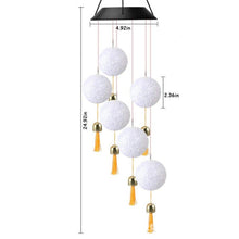 Load image into Gallery viewer, Garden Solar Hummingbird Butterfly Dragonfly Colorful Changing Wind Chime Light