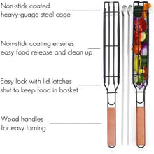 Load image into Gallery viewer, Stainless Steel Barbecue Outdoor Household BBQ Grill Net Sausage Basket