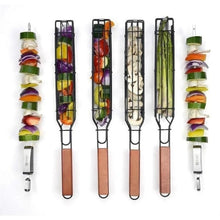 Load image into Gallery viewer, Stainless Steel Barbecue Outdoor Household BBQ Grill Net Sausage Basket