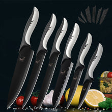 Load image into Gallery viewer, Professional Kitchen Knife Set with Covers Japanese