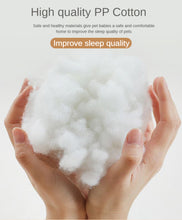 Load image into Gallery viewer, 40-50cm Long Plush Pet Bed Semi-surrounded Kennel Deep Sleep
