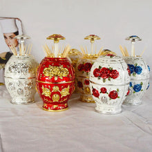 Load image into Gallery viewer, Metal Vintage Toothpick Container Automatic Toothpick Holder Dispenser