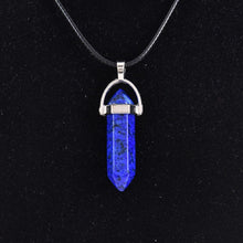 Load image into Gallery viewer, Natural Quartz Crystal Point Pendant Healing Chakra Stone Pendulum Hexagon Wand