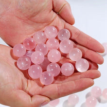 Load image into Gallery viewer, 30mm Natural Pink Rose Quartz Crystal Sphere Polished Bead Stone Ball W/ Stand