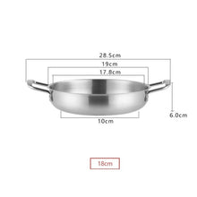 Load image into Gallery viewer, Stainless Steel Seafood Pot Golden Thickened Single Small Hot Pot