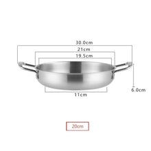 Load image into Gallery viewer, Stainless Steel Seafood Pot Golden Thickened Single Small Hot Pot