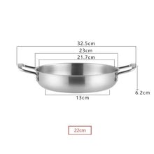 Load image into Gallery viewer, Stainless Steel Seafood Pot Golden Thickened Single Small Hot Pot