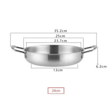 Load image into Gallery viewer, Stainless Steel Seafood Pot Golden Thickened Single Small Hot Pot