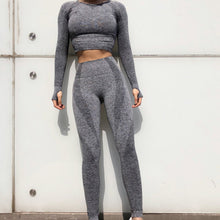 Load image into Gallery viewer, Female Tracksuit 2 Piece Set Women Seamless Fitness Yoga Set