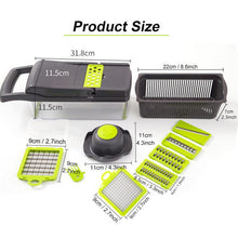 Load image into Gallery viewer, Multifunctional Vegetable Cutter Fruit Slicer 7 In 1 Stainless Steel Blade