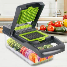 Load image into Gallery viewer, Multifunctional Vegetable Potato Cutter Fruit Slicer Grater Shredders Drain Basket Slicers