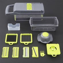 Load image into Gallery viewer, Multifunctional Vegetable Potato Cutter Fruit Slicer Grater Shredders Drain Basket Slicers