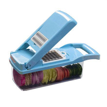 Load image into Gallery viewer, Multifunctional Vegetable Potato Cutter Fruit Slicer Grater Shredders Drain Basket Slicers