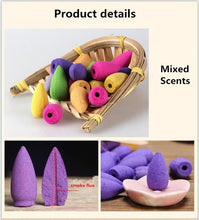 Load image into Gallery viewer, Natural Reflux Tower Incense Back flow Cones