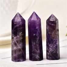 Load image into Gallery viewer, Raw Natural Banded Chevron Dream Amethyst Quartz Crystal Point Wand 30-70mm