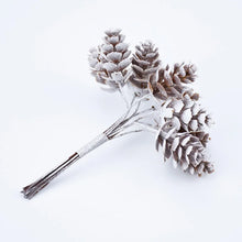 Load image into Gallery viewer, 10pcs/Bundle Artificial Plants Fake Pine Cone Decorative Flowers Wreaths Christmas Home Decor Diy Wedding Handmade Pompon
