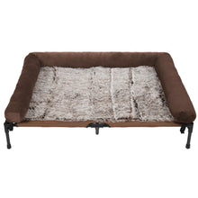 Load image into Gallery viewer, Extra Large Cooling Elevated Dog Bed with Bolster Raised Pet Cot Lounger Indoor Outdoor Waterproof
