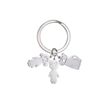 Load image into Gallery viewer, Child Mother Kid Personalized Keychain Custom Name Key Chain Boy Girl Dog Cat Gift For Women Man Family Mom Dad Original Jewelry
