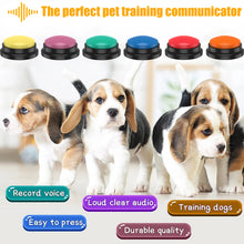 Load image into Gallery viewer, 4/6Pcs Recordable Dog Training Buttons With Light Pet Interactive Dog Cat Pet Training Buzzer Talking Button Intelligence Toy

