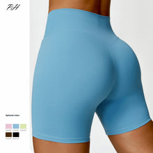 Load image into Gallery viewer, Long Sleeves Sport Yoga Suit Nude Quick Dry Zipper Sport Coat Shorts Suit Women Set Outfit Fitness Running Tight Sportswear
