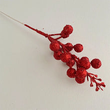 Load image into Gallery viewer, Christmas Decorations Gold Powder Ball Berry Holiday Atmosphere Christmas Tree Wreath Rattan Gold Powder Sequin Accessories
