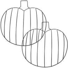 Load image into Gallery viewer, Pumpkin Wreath Form Thanksgiving Wreaths Front Door Pumpkin Metal Wire Wreath Frame
