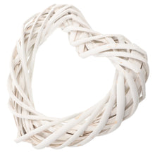 Load image into Gallery viewer, Garland Wreath Rattan Ring Heart Shaped Hoops DIY Xmas Frame Decorations 2000X1800X350CM For Making Garlands White Hanging
