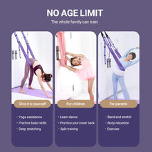 Load image into Gallery viewer, Aerial Yoga Strap Pull Rope Woman Hammock Stretch Leg Splits Trainer Female Gym Belt Aerial Hammock Swing Stretching Inversion
