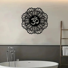 Load image into Gallery viewer, Yoga Metal Wall Hanging, Metal Wall Decoration, Mandala Metal Wall Art, Meditation, Spiritual Energy Hanging Decoration
