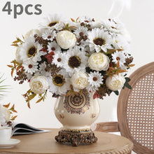 Load image into Gallery viewer, 1/4pcs Artificial Peony Sunflower Flowers, Perfect for Room, Home, Office, Wedding, Christmas, Halloween,Thanksgiving,Vase Decor
