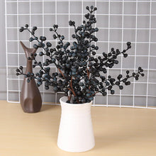 Load image into Gallery viewer, Christmas Red Berry PE Artificial Flower 5 Branches Fake Berries Christmas Wreath Handmade Accessories Home New Year Decorations

