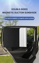 Load image into Gallery viewer, SEAMETAL 2Pcs Car Side Window Sun Shade Magnet Privacy Curtains UV Reflection Anti Glare UV Block Sunshade for Front/Back Window
